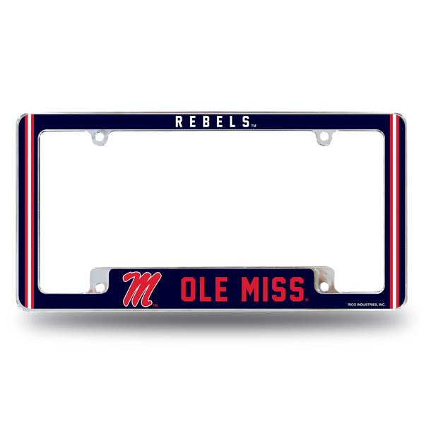 Wholesale Mississippi University Alternate Design All Over Chrome Frame - Bottom Oriented