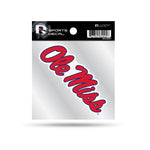 Wholesale Mississippi University Clear Backer Decal W/ Primary Logo (4"X4")