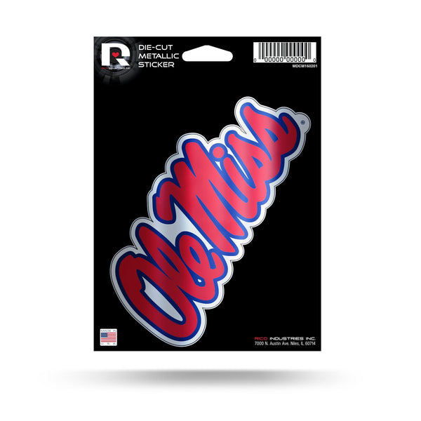 Wholesale Mississippi University Die Cut Metallic Sticker