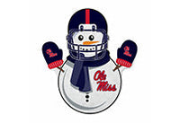 Wholesale Mississippi University Snowman Shape Cut Pennant