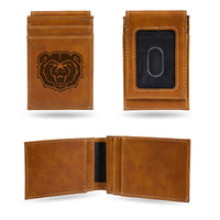 Wholesale Missouri State Laser Engraved Front Pocket Wallet - Brown