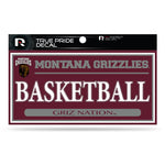 Wholesale Montana University 3" X 6" True Pride Decal - Basketball