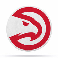 Wholesale NBA Atlanta Hawks Classic Team Logo Shape Cut Pennant - Home and Living Room Décor - Soft Felt EZ to Hang By Rico Industries