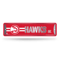 Wholesale NBA Atlanta Hawks Metal Street Sign 4" x 15" Home Décor - Bedroom - Office - Man Cave By Rico Industries