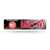 Wholesale NBA Atlanta Hawks Plastic 4" x 16" Street Sign By Rico Industries