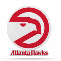 Wholesale NBA Atlanta Hawks Retro Shape Cut Pennant - Home and Living Room Décor - Soft Felt EZ to Hang By Rico Industries