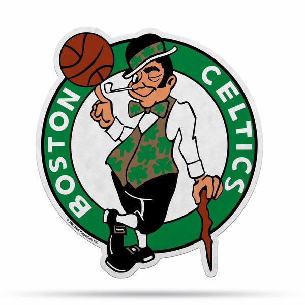 Wholesale NBA Boston Celtics Classic Team Logo Shape Cut Pennant - Home and Living Room Décor - Soft Felt EZ to Hang By Rico Industries