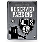 Wholesale NBA Brooklyn Nets 8.5" x 11" Metal Parking Sign - Great for Man Cave, Bed Room, Office, Home Décor By Rico Industries