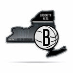 Wholesale NBA Brooklyn Nets Classic State Shape Cut Pennant - Home and Living Room Décor - Soft Felt EZ to Hang By Rico Industries