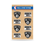 Wholesale NBA Brooklyn Nets Peel & Stick Temporary Tattoos - Eye Black - Game Day Approved! By Rico Industries
