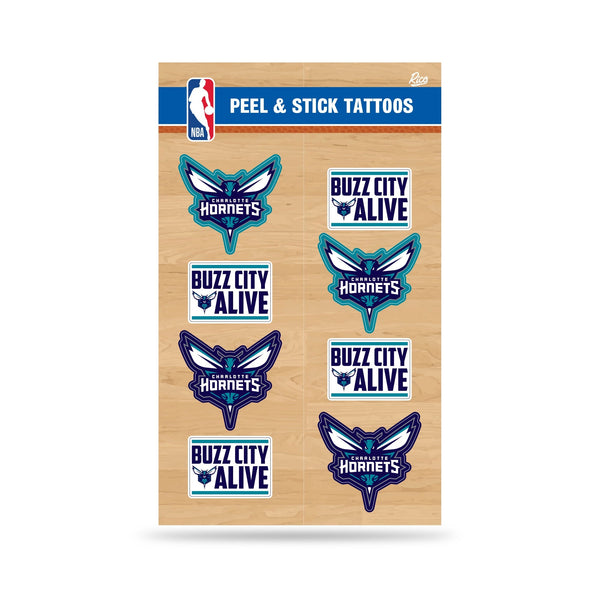 Wholesale NBA Charlotte Hornets Peel & Stick Temporary Tattoos - Eye Black - Game Day Approved! By Rico Industries