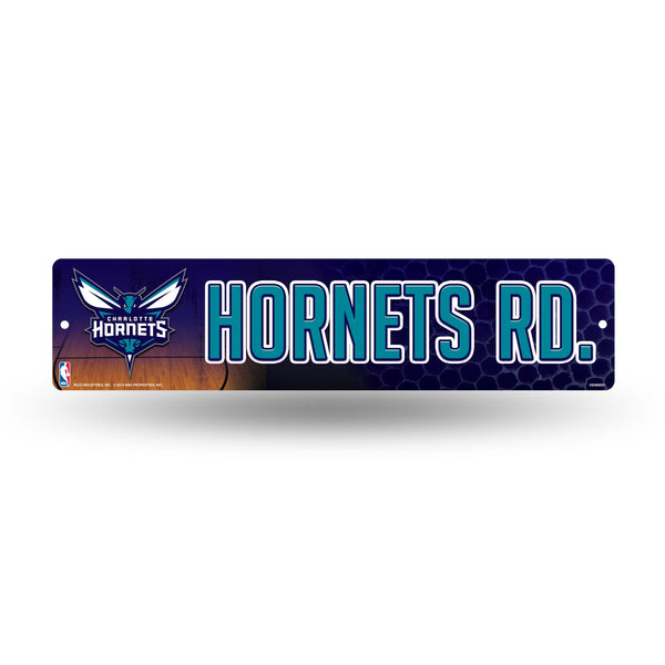 Wholesale NBA Charlotte Hornets Plastic 4" x 16" Street Sign By Rico Industries