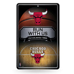 Wholesale NBA Chicago Bulls 11" x 17" Large Metal Home Décor Sign By Rico Industries