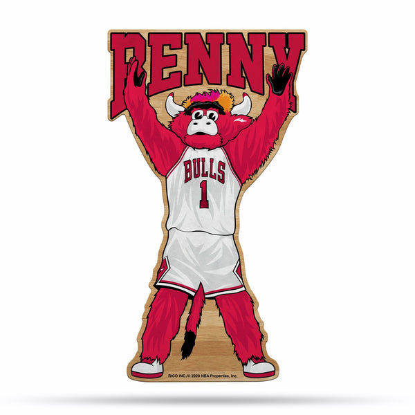 Wholesale NBA Chicago Bulls Classic Mascot Shape Cut Pennant - Home and Living Room Décor - Soft Felt EZ to Hang By Rico Industries