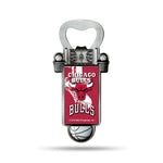 Wholesale NBA Chicago Bulls Magnetic Bottle Opener, Stainless Steel, Strong Magnet to Display on Fridge By Rico Industries