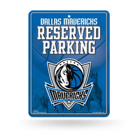 Wholesale NBA Dallas Mavericks 8.5" x 11" Metal Parking Sign - Great for Man Cave, Bed Room, Office, Home Décor By Rico Industries