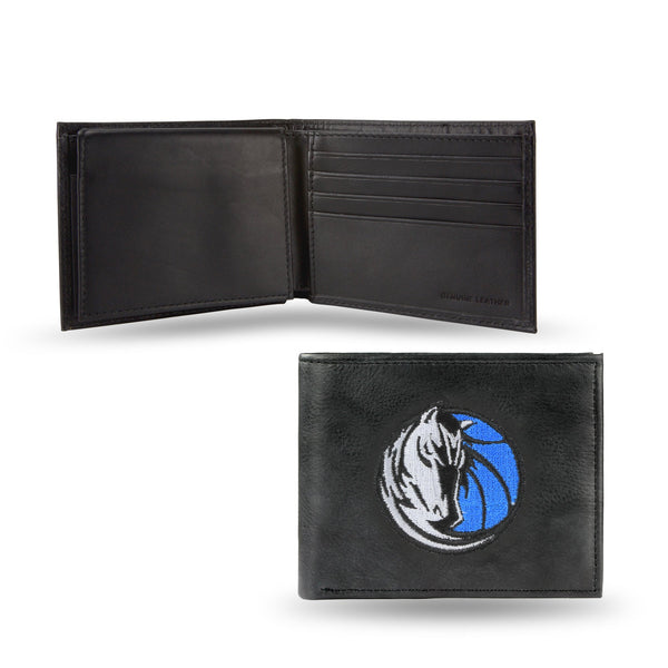 Wholesale NBA Dallas Mavericks Embroidered Genuine Leather Billfold Wallet 3.25" x 4.25" - Slim By Rico Industries