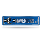 Wholesale NBA Dallas Mavericks Metal Street Sign 4" x 15" Home Décor - Bedroom - Office - Man Cave By Rico Industries