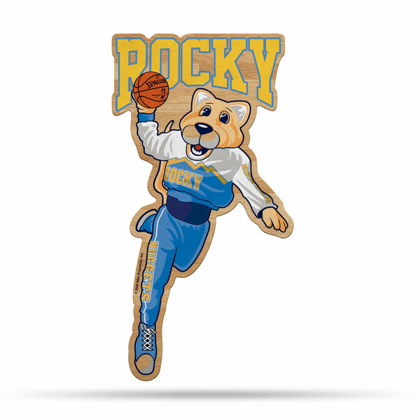 Wholesale NBA Denver Nuggets Classic Mascot Shape Cut Pennant - Home and Living Room Décor - Soft Felt EZ to Hang By Rico Industries