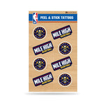 Wholesale NBA Denver Nuggets Peel & Stick Temporary Tattoos - Eye Black - Game Day Approved! By Rico Industries
