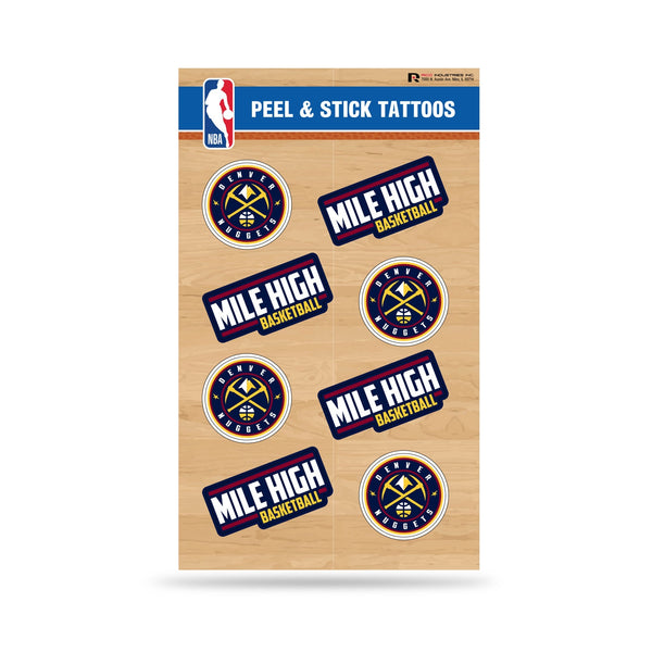 Wholesale NBA Denver Nuggets Peel & Stick Temporary Tattoos - Eye Black - Game Day Approved! By Rico Industries