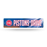 Wholesale NBA Detroit Pistons Plastic 4" x 16" Street Sign By Rico Industries