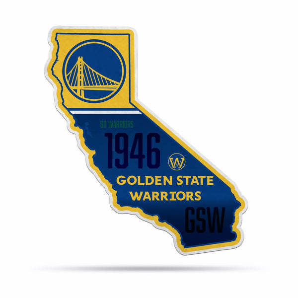 Wholesale NBA Golden State Warriors Classic State Shape Cut Pennant - Home and Living Room Décor - Soft Felt EZ to Hang By Rico Industries