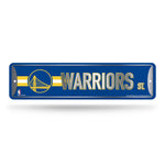 Wholesale NBA Golden State Warriors Metal Street Sign 4" x 15" Home Décor - Bedroom - Office - Man Cave By Rico Industries