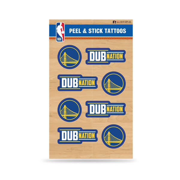 Wholesale NBA Golden State Warriors Peel & Stick Temporary Tattoos - Eye Black - Game Day Approved! By Rico Industries