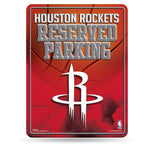 Wholesale NBA Houston Rockets 8.5" x 11" Metal Parking Sign - Great for Man Cave, Bed Room, Office, Home Décor By Rico Industries