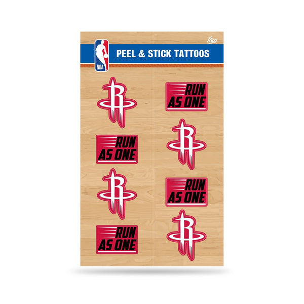 Wholesale NBA Houston Rockets Peel & Stick Temporary Tattoos - Eye Black - Game Day Approved! By Rico Industries