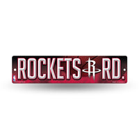 Wholesale NBA Houston Rockets Plastic 4" x 16" Street Sign By Rico Industries