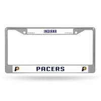 Wholesale NBA Indiana Pacers 12" x 6" Silver Chrome Car/Truck/SUV Auto Accessory By Rico Industries