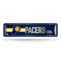 Wholesale NBA Indiana Pacers Metal Street Sign 4" x 15" Home Décor - Bedroom - Office - Man Cave By Rico Industries