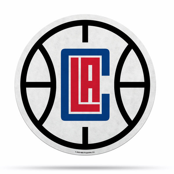 Wholesale NBA Los Angeles Clippers Classic Team Logo Shape Cut Pennant - Home and Living Room Décor - Soft Felt EZ to Hang By Rico Industries