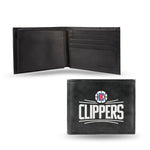 Wholesale NBA Los Angeles Clippers Embroidered Genuine Leather Billfold Wallet 3.25" x 4.25" - Slim By Rico Industries