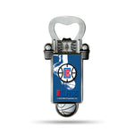 Wholesale NBA Los Angeles Clippers Magnetic Bottle Opener, Stainless Steel, Strong Magnet to Display on Fridge By Rico Industries