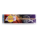 Wholesale NBA Los Angeles Lakers 3" x 12" Car/Truck/Jeep Bumper Sticker By Rico Industries