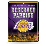 Wholesale NBA Los Angeles Lakers 8.5" x 11" Metal Parking Sign - Great for Man Cave, Bed Room, Office, Home Décor By Rico Industries