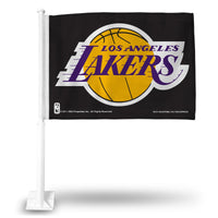 Wholesale NBA Los Angeles Lakers Double Sided Car Flag - 16" x 19" - Strong Pole that Hooks Onto Car/Truck/Automobile By Rico Industries