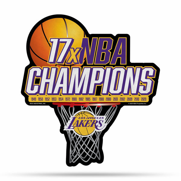 Wholesale NBA Los Angeles Lakers Multi Time Championship Shape Cut Pennant - Home and Living Room Décor - Soft Felt EZ to Hang By Rico Industries