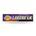 Wholesale NBA Los Angeles Lakers Plastic 4" x 16" Street Sign By Rico Industries