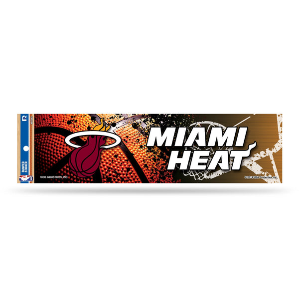 Wholesale NBA Miami Heat 3" x 12" Car/Truck/Jeep Bumper Sticker By Rico Industries