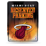 Wholesale NBA Miami Heat 8.5" x 11" Metal Parking Sign - Great for Man Cave, Bed Room, Office, Home Décor By Rico Industries