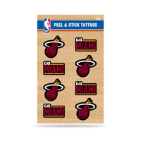 Wholesale NBA Miami Heat Peel & Stick Temporary Tattoos - Eye Black - Game Day Approved! By Rico Industries