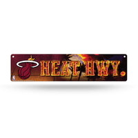 Wholesale NBA Miami Heat Plastic 4" x 16" Street Sign By Rico Industries