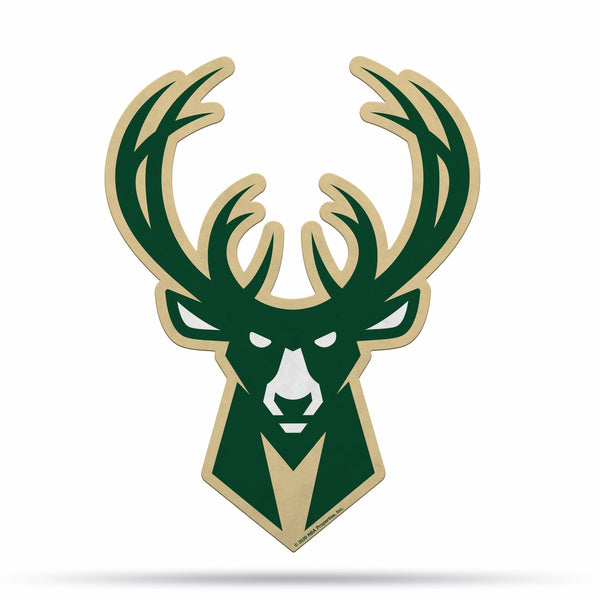 Wholesale NBA Milwaukee Bucks Classic Team Logo Shape Cut Pennant - Home and Living Room Décor - Soft Felt EZ to Hang By Rico Industries