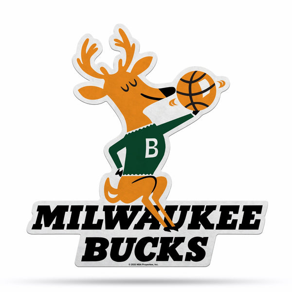 Wholesale NBA Milwaukee Bucks Retro Shape Cut Pennant - Home and Living Room Décor - Soft Felt EZ to Hang By Rico Industries