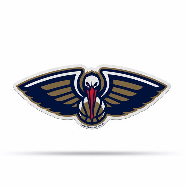 Wholesale NBA New Orleans Pelicans Classic Team Logo Shape Cut Pennant - Home and Living Room Décor - Soft Felt EZ to Hang By Rico Industries