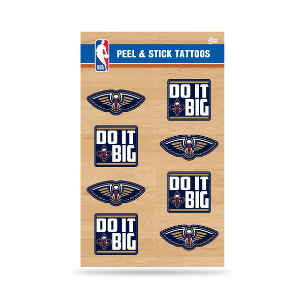 Wholesale NBA New Orleans Pelicans Peel & Stick Temporary Tattoos - Eye Black - Game Day Approved! By Rico Industries